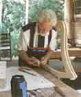 Geoff actually builds harps and teaches others to make their own